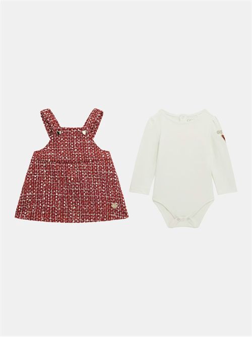 Set salopette gonna in tweed e body GUESS | A5BG04J1300/G012